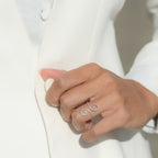 Bague "Spirale D'Amour" Diamants 0,15/76 - Or Blanc 375/1000