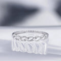 "Beautiful Twist" Diamond Ring 0.03/3 - 375/1000 White Gold