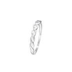 "Beautiful Twist" Diamond Ring 0.03/3 - 375/1000 White Gold