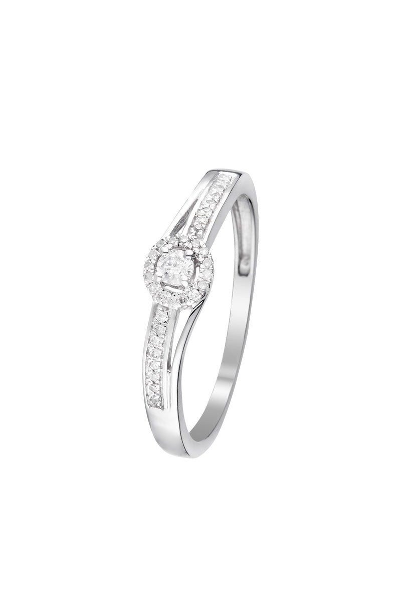 Bague "Beauté Divine" Diamants 0,12/33