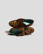Zapatos Bb bailarinas de cuero con estampado de leopardo