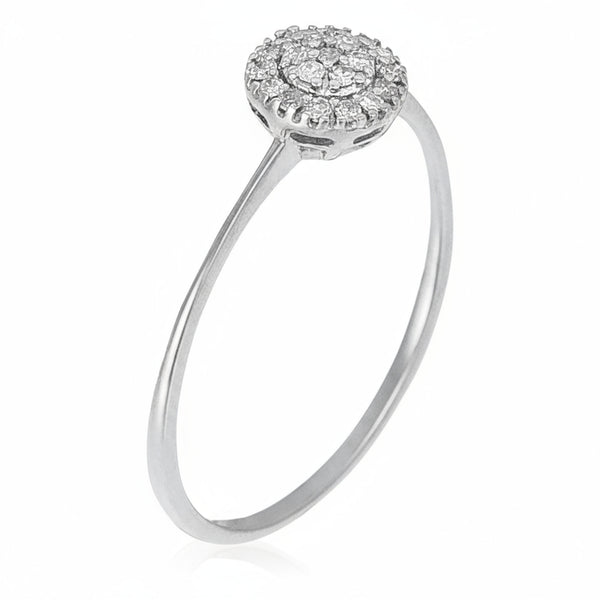 “Mon Rayon De Soleil” Diamond Ring 0.12/21 – 375/1000 White Gold