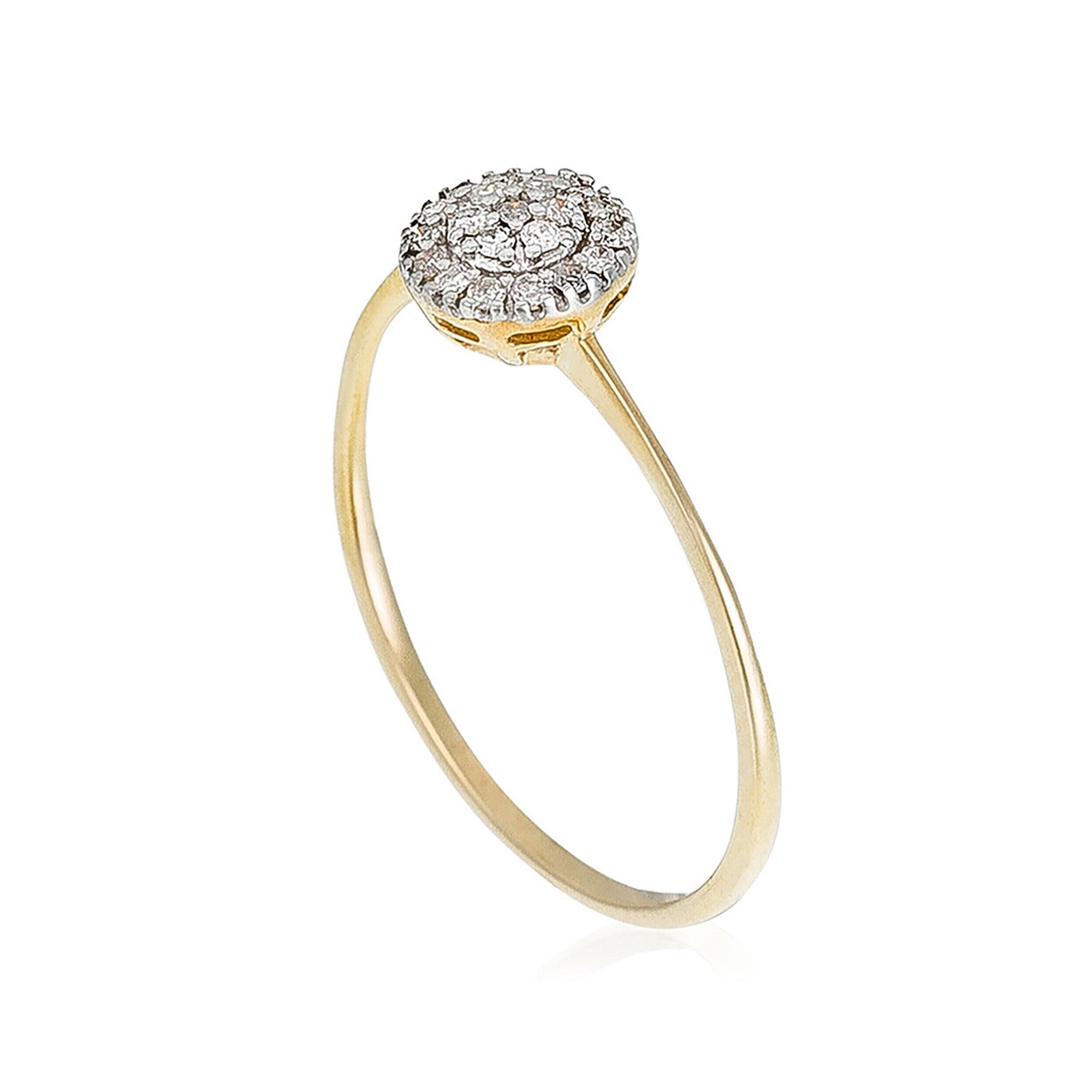 Bague "Mon Rayon De Soleil" Diamants 0,12/21