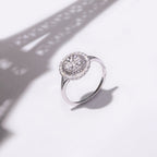 Ring "Marika" D0,25/41 - Hvidguld 375/1000