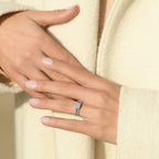Bague Duo "Mon Vœu Le Plus Cher" Diamants 0,38/53 - Or Blanc 375/1000
