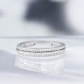 Bague "Nawa" D0,14/54 - Or Blanc 375/1000