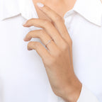 Anillo "Christiane" D0.05/14 - Oro blanco 375/1000