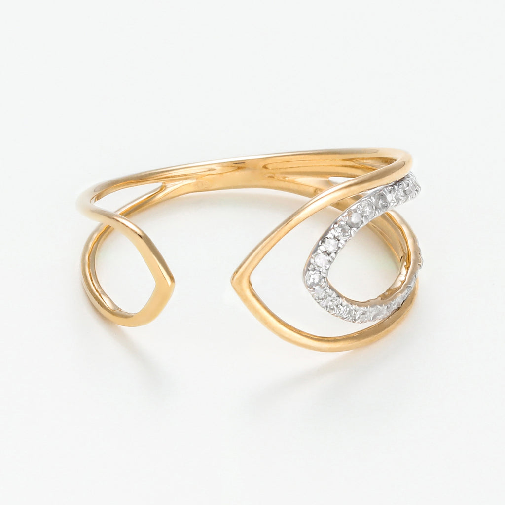 Anello "Enlacés" D0,08/23 - Oro Giallo 375/1000