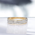 "Gold Love" Diamond Ring 0.12/65 - 375/1000 Yellow Gold