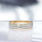 "Gold Love" Diamond Ring 0.12/65 - 375/1000 Yellow Gold