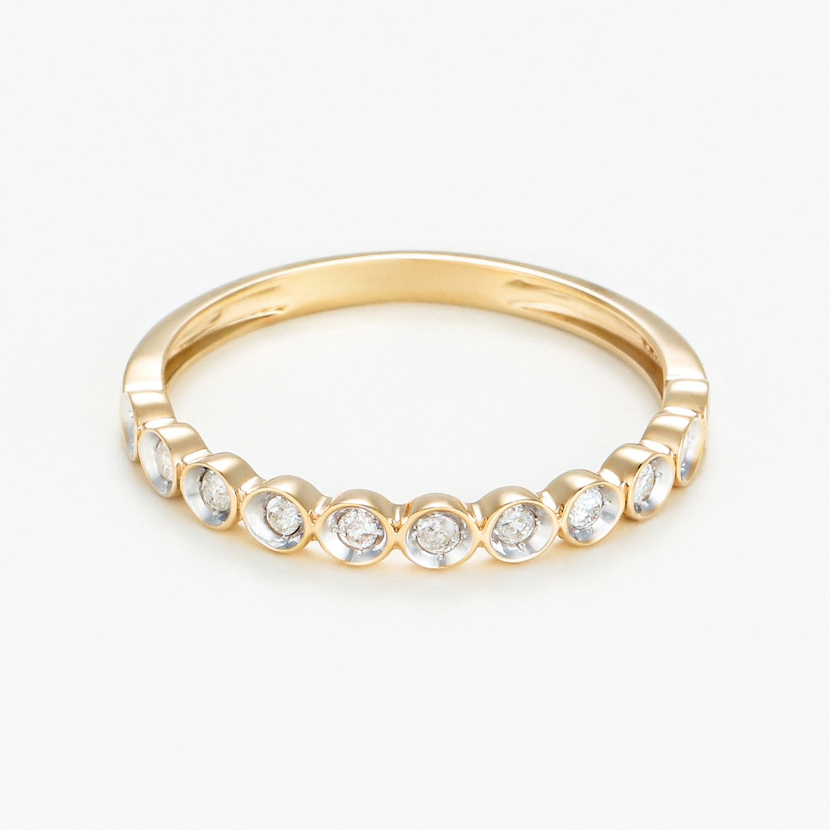 Bague "Auronella" Diamants 0,10/11 - Or Jaune 375/1000