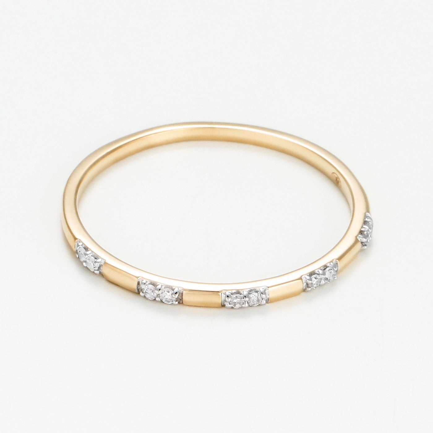 "Apollonia" Diamond Ring 0.034/10 - 375/1000 Yellow Gold
