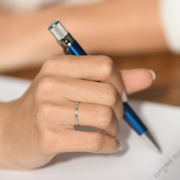 "Forever" Diamond Ring 0.024/6 - 375/1000 White Gold