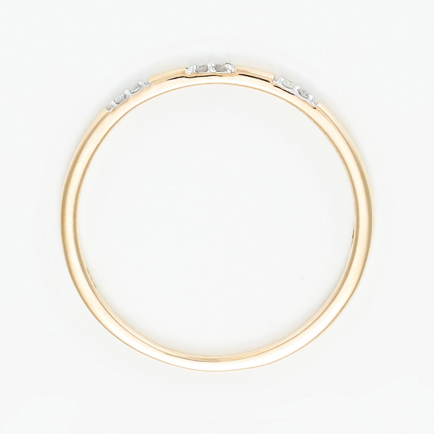 Bague "Pour Toujours" D0,024/6 - Or Jaune 375/1000