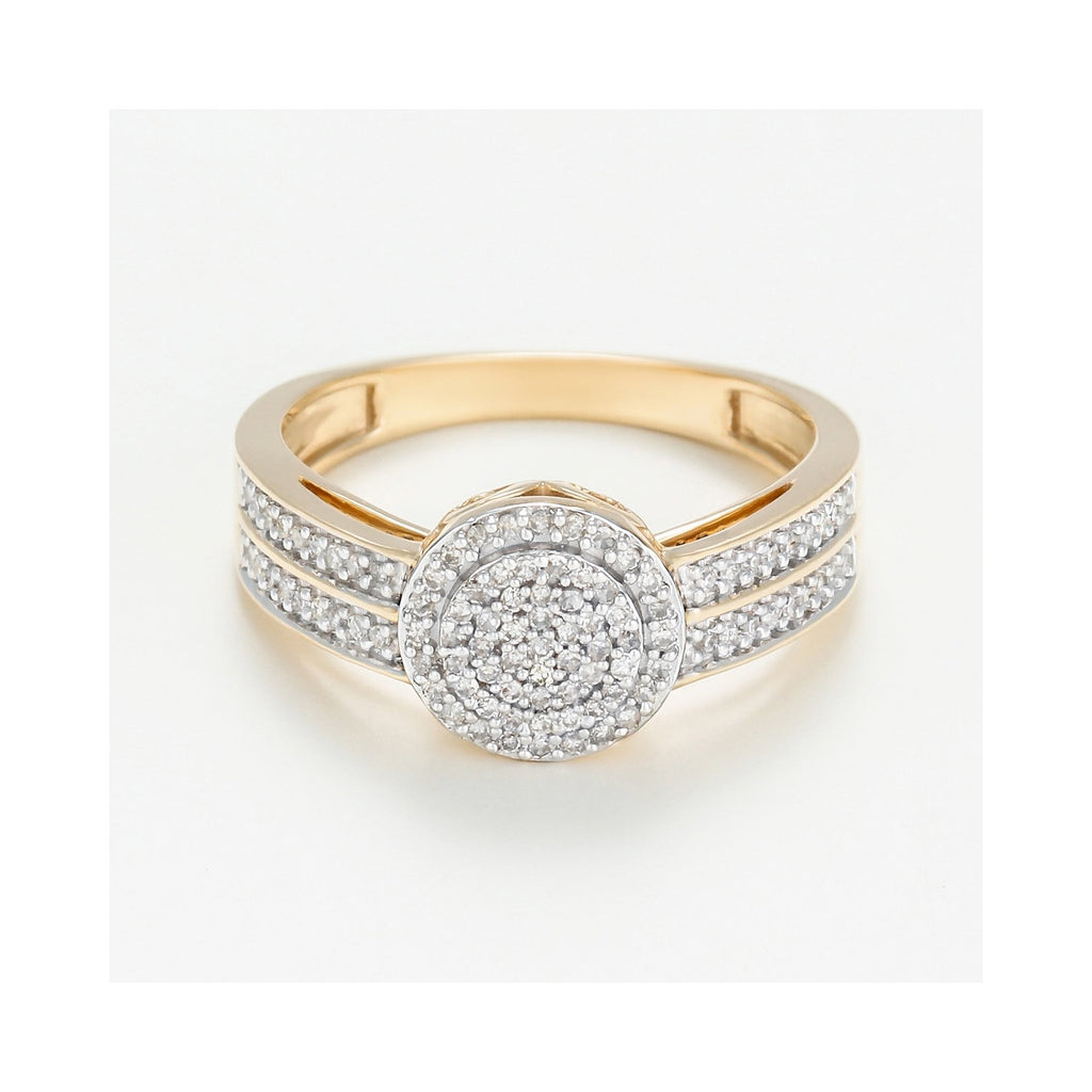 "First Love" Diamond Ring 0.22/98 - 375/1000 Yellow Gold