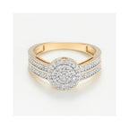 "First Love" Diamond Ring 0.22/98 - 375/1000 Yellow Gold