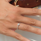 Bague "Harmonie" Diamants 0,10/50 - Or Blanc 375/1000