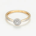 Bague "Harmonie" D0,10/50 - Or Jaune 375/1000