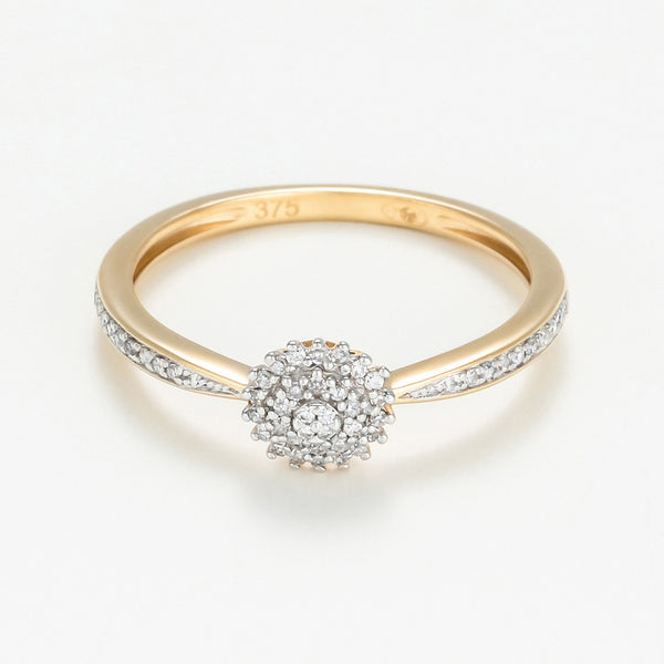 Bague "Harmonie" D0,10/50 - Or Jaune 375/1000