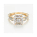"Daphné" Diamond Ring 0.20/110 - 375/1000 Yellow Gold