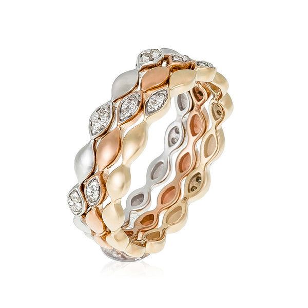 Bague "Trinity" D0,15/26
