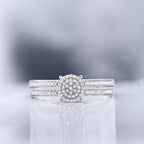Bague "Toi Que J'Aime" Diamants 0,20/92 - Or Blanc 375/1000