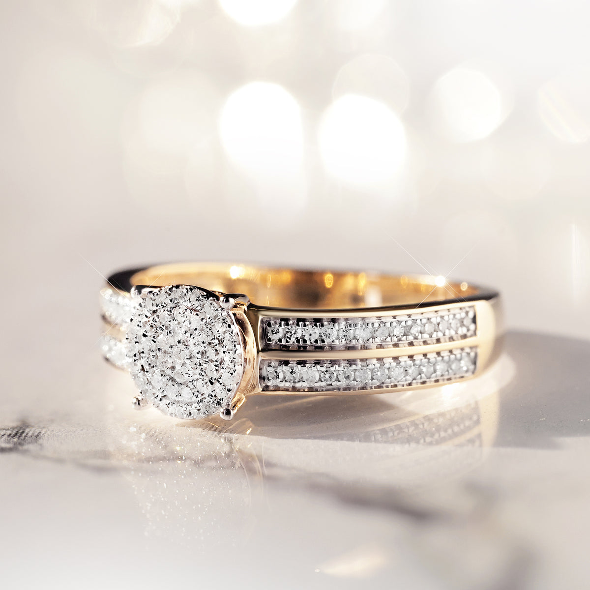 Bague "Toi Que J'Aime" Diamants 0,20/92