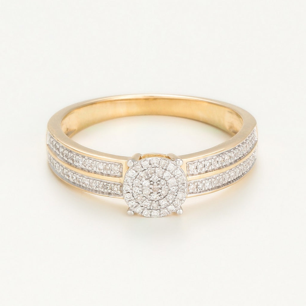 Bague "Toi Que J'Aime" Diamants 0,20/92 - Or Jaune 375/1000
