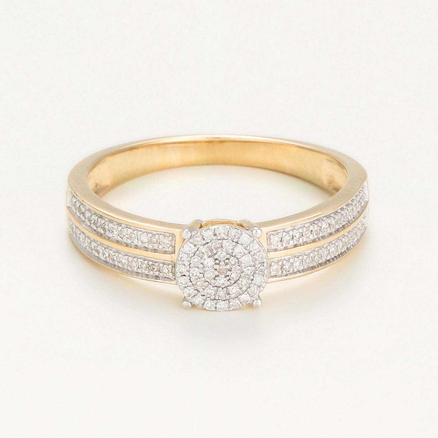 Bague "Toi Que J'Aime" Diamants 0,20/92 - Or Jaune 375/1000