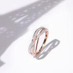 Anillo de Diamantes “Ma Force” 0.31/150 – Oro Rosa 375/1000