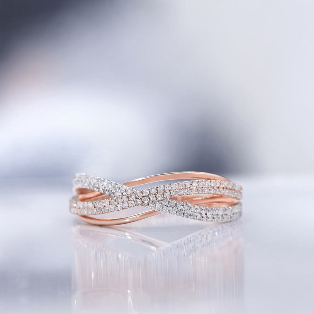 Anillo de Diamantes “Ma Force” 0.31/150 – Oro Rosa 375/1000