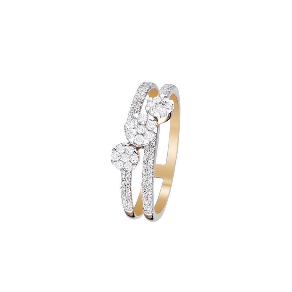 "3 Sweet Words" Ring, D0.45/101 - 375/1000 Yellow Gold
