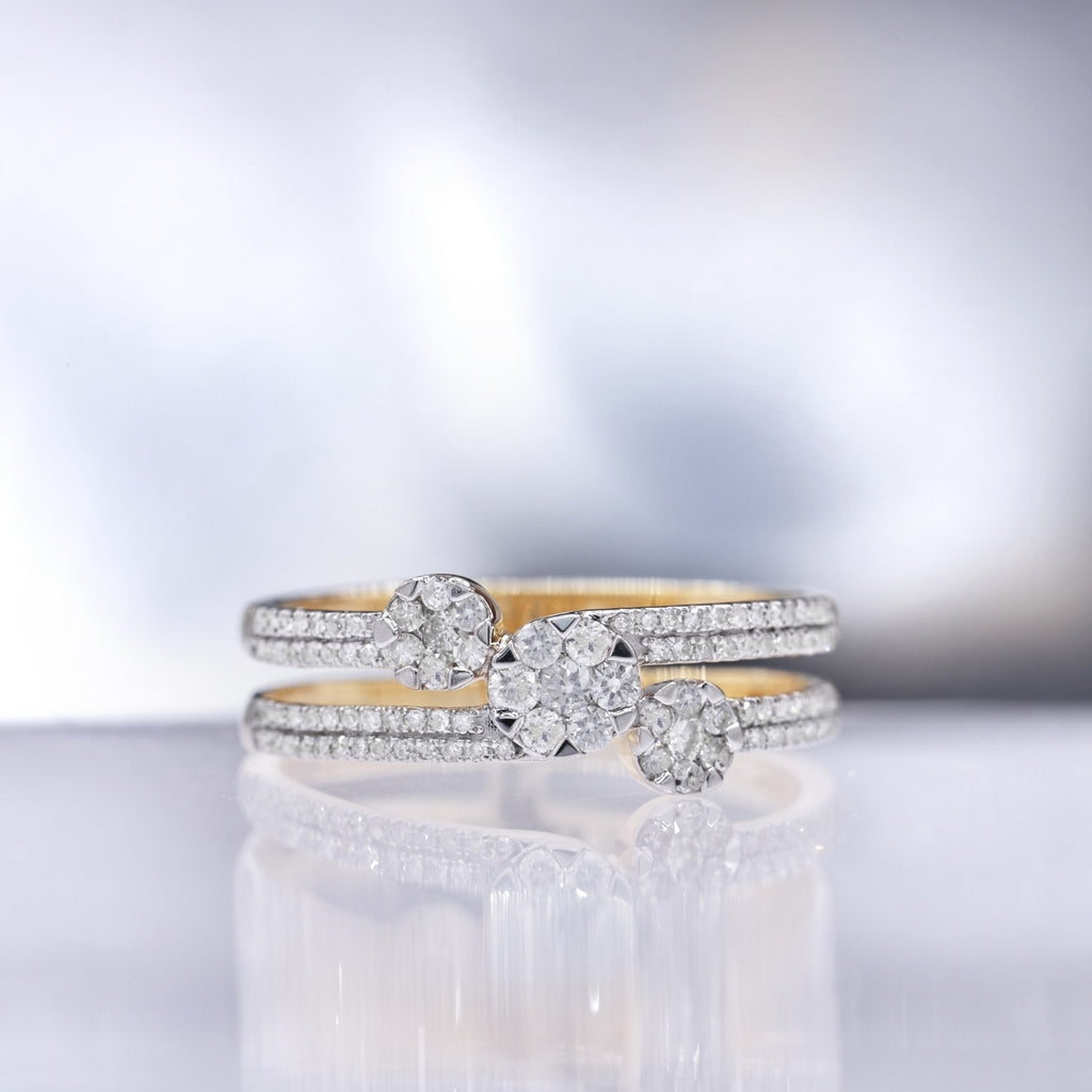 "3 Sweet Words" Ring, D0.45/101 - 375/1000 Yellow Gold