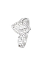 Anillo “Amor a Primera Vista” Diamantes 0.38/80 – Oro Blanco 375/1000