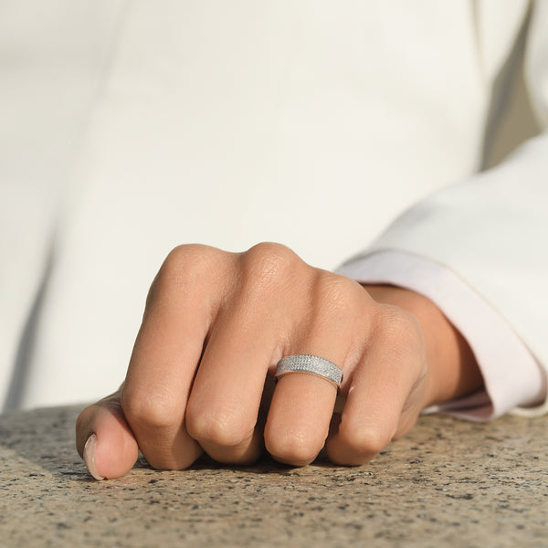 "Once Upon a Time, You &amp; Me" Ring - Diamonds 0.32/155 - White Gold 375/1000