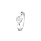 Anillo de diamantes “Touch Of Magic” 0,11/10 – Oro blanco 375/1000