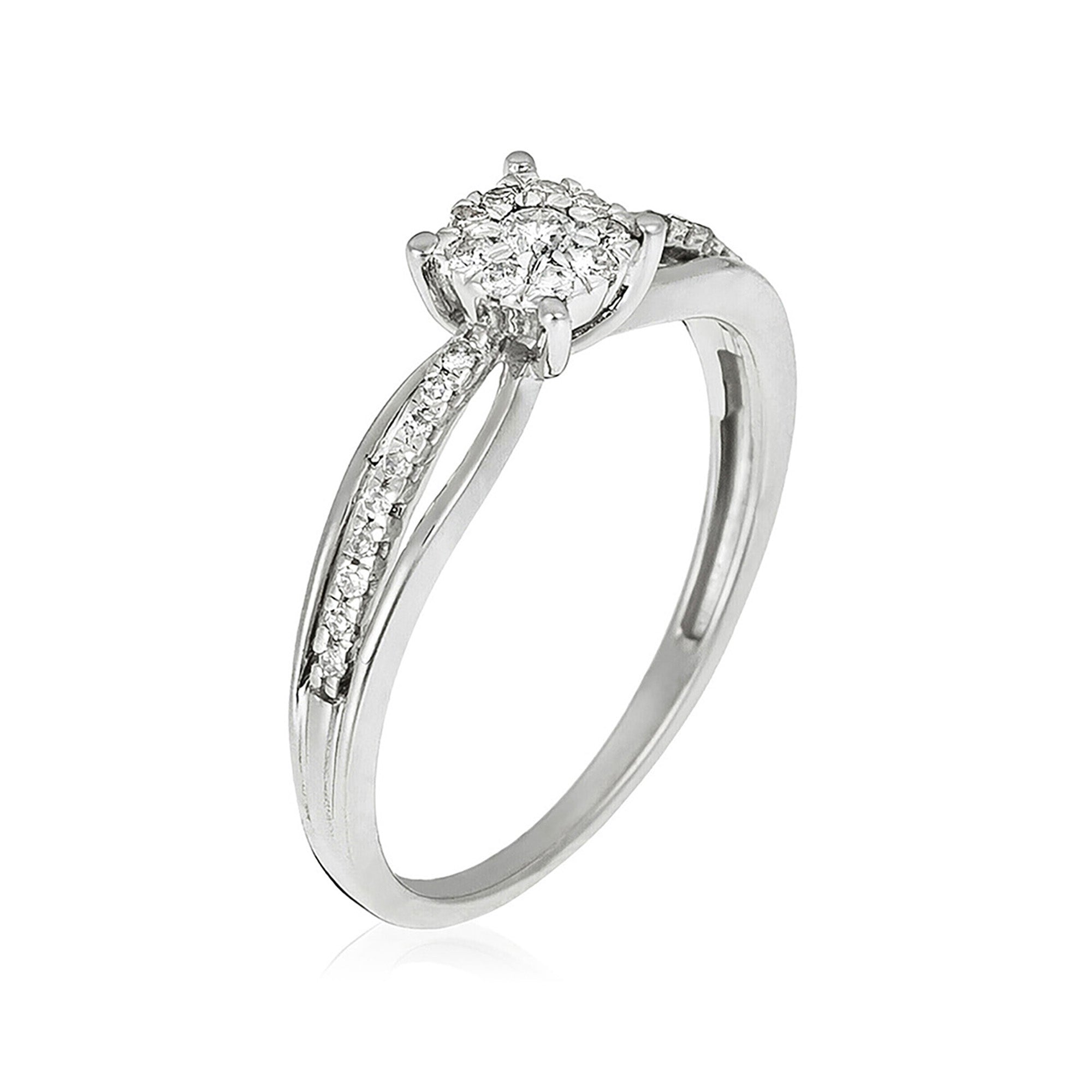 Bague "La Promise" Diamants 0,16/28