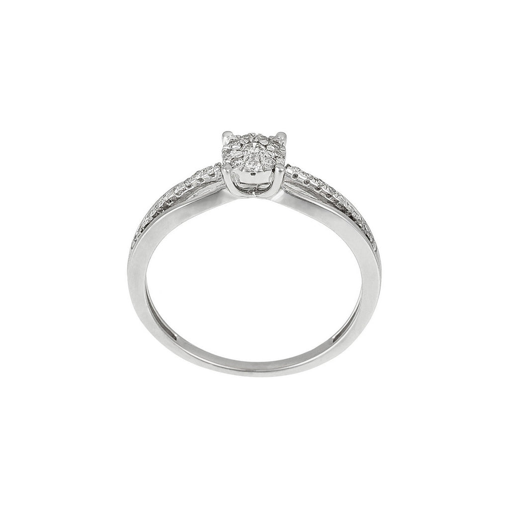 Anillo "La Promise" Diamantes 0.16/28 - Oro blanco 375/1000