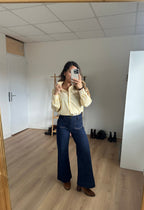 Colette Yellow Striped Blouse