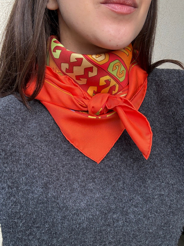 Hermès Scarf – Kilim Design