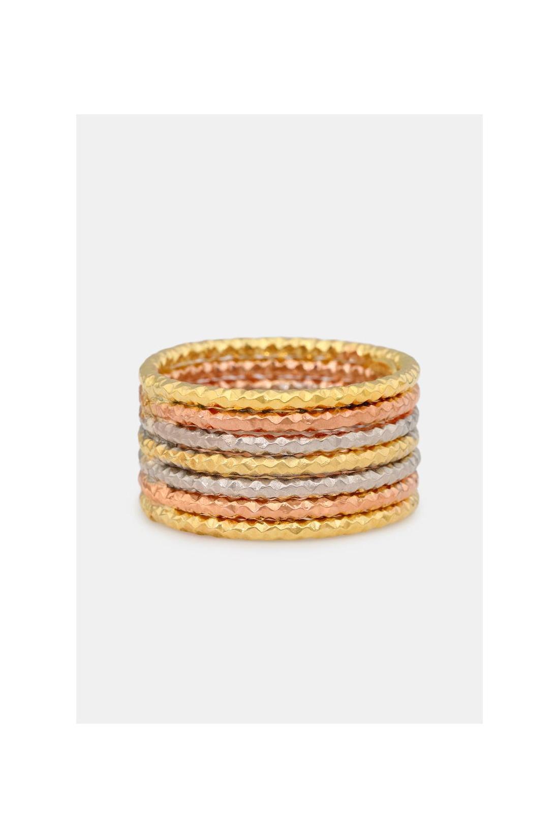 Bague "Gabrielli" Or Tricolor 375/1000