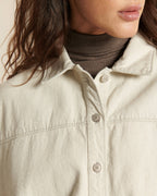Women's jeans in light granite-colored undyed denim, slightly loose straight cut, made from 100% cotton for optimal comfort and natural style.