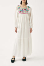 Belinda Long Dress - Cream