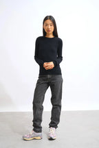 Pull Col Rond - Bella - Noir