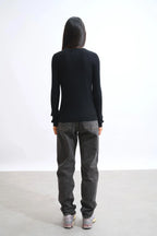 Pull Col Rond - Bella - Noir