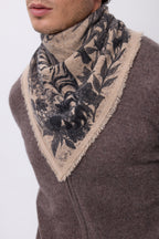 Small Bengal Bandana - Cream Beige - Men