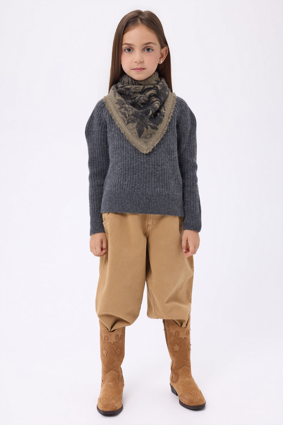 Small Bengale Bandana - Heather Khaki - Kids