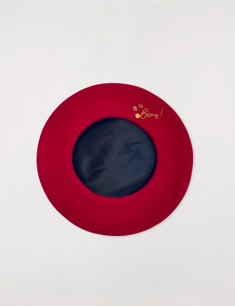 Beret Bisous - Red