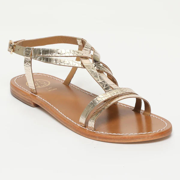 Sandales Berlanga - Light Gold Croco