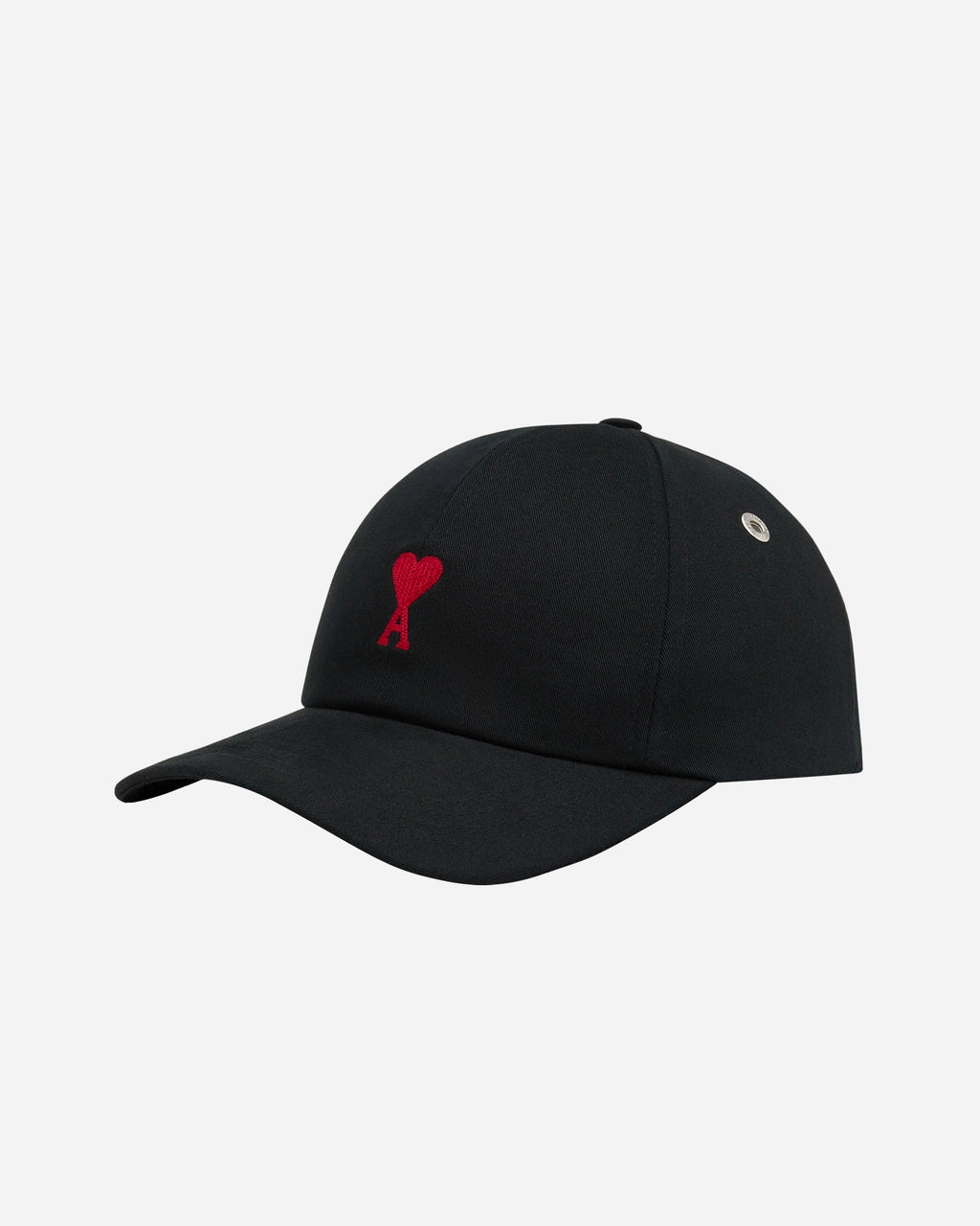 Ami Paris - Black Cap Ami De Coeur Embroidery